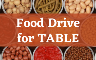 Food Drive for TABLE (Oct. 1)