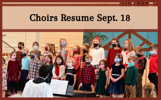 Choirs Resume Sept. 18!