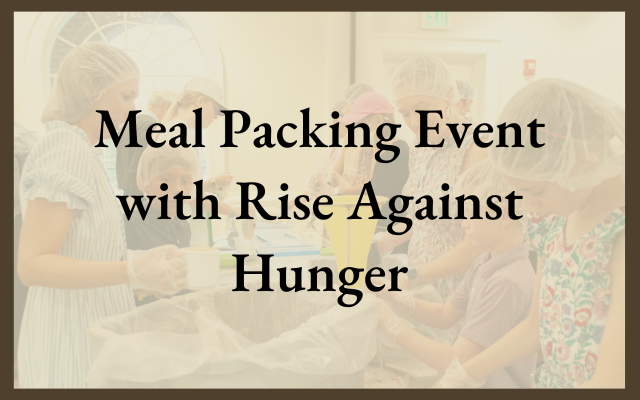 Join us for a Meal Packing Event (Sept. 15)