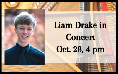 Liam Drake, concert pianist (Oct. 28)